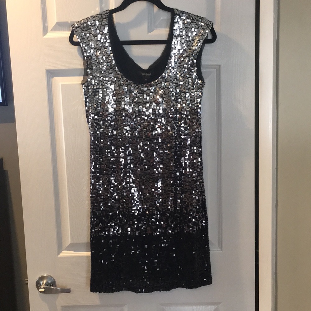 White House Black Market ombré sequin dress